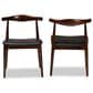 Baxton Studio Eira Side Chair in Dark Walnut (Set of 2), , large