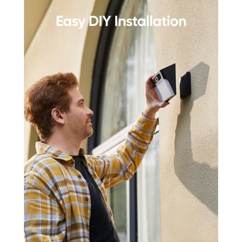 eufy S120 Solar Wall Light Cam in Black, , large