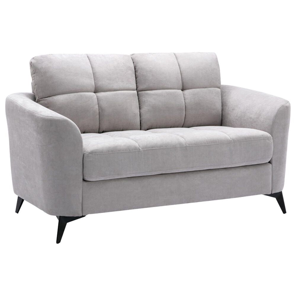 HOMLUX Sofa and Loveseat Set with Tufted Cushion in Light Gray, , large