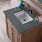 James Martin Vanities Bristol 30" Single Bathroom Vanity in Whitewashed Walnut with 3 cm Parisien Bleu Quartz Top and Rectangular Sink, , large