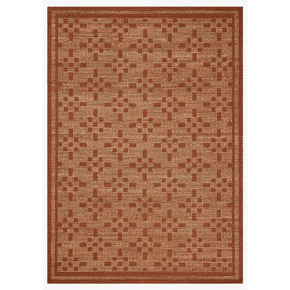 Chris Loves Julia x Loloi Judy 9"3" x 13" Natural and Spice Area Rug, , large