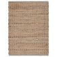 L&R Resources Natural Fiber Geometric Gray 7"9" x 9"9" Area Rug, , large