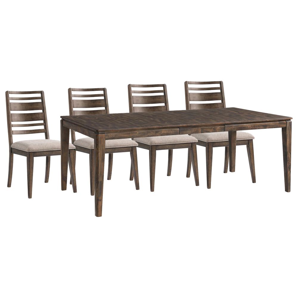 Hawthorne Furniture Kauai 5-Piece Dining Set in Brushed Mango, , large