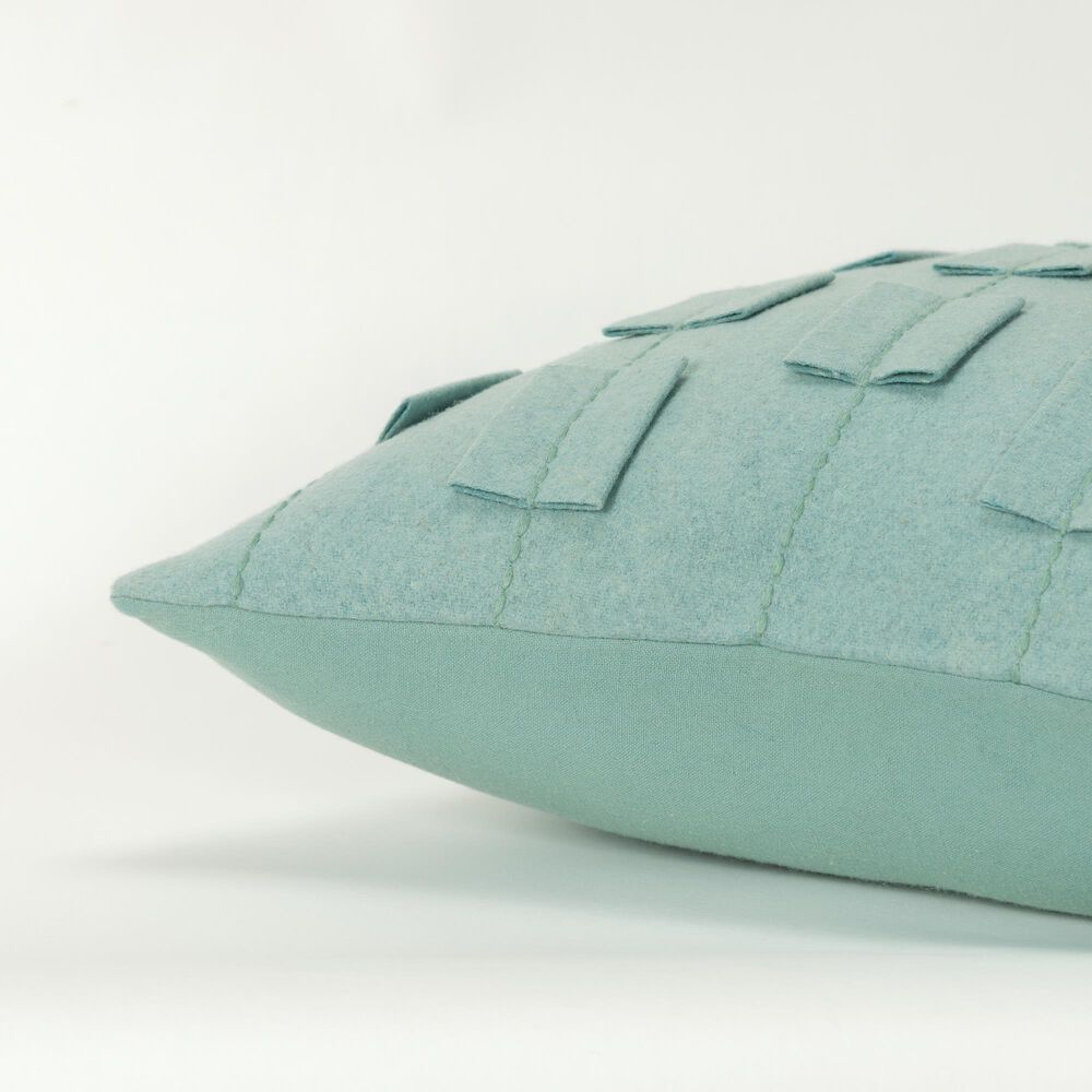 Rizzy Home Donny Osmond 20&quot; Down Filled Pillow in Aqua, , large