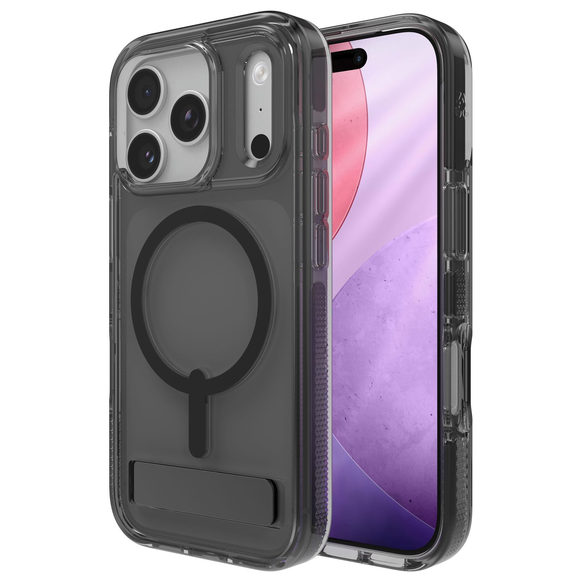 Zagg Santa Cruz Snap for MagSafe Clear Phone Case with Stand For