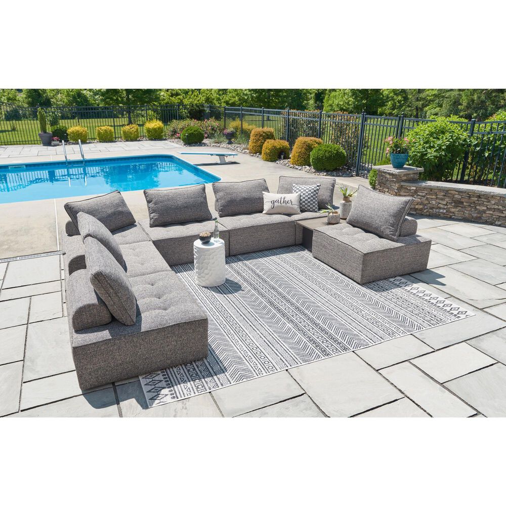 Ashley Bree Zee Patio Lounge Chair in Brown, , large