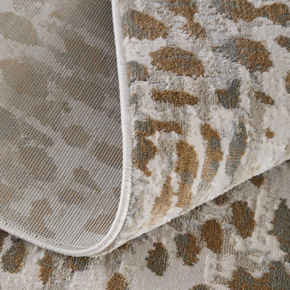 Feizy Waldor Animal Print Beige 6&#39;7&quot; x 9&#39;6&quot; Area Rug, , large