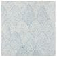 Safavieh Micro-Loop MLP177M 5" Square Light Blue and Ivory Area Rug, , large
