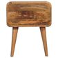 Hearth and Haven 2-Drawer Nightstand with Nordic Legs in Oak and Light Brown, , large
