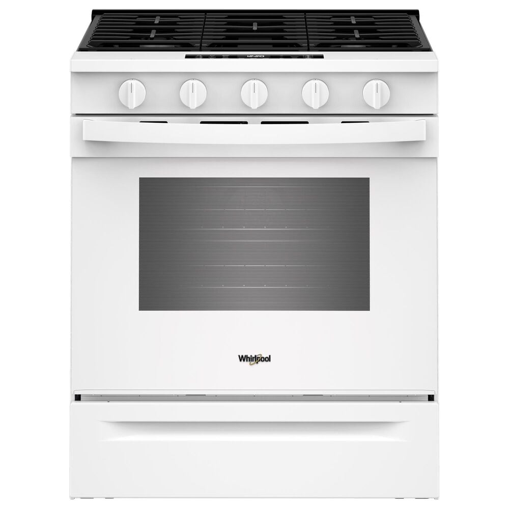 Whirlpool 30" Smart Gas Range with Air Cooking Technology in White, , large