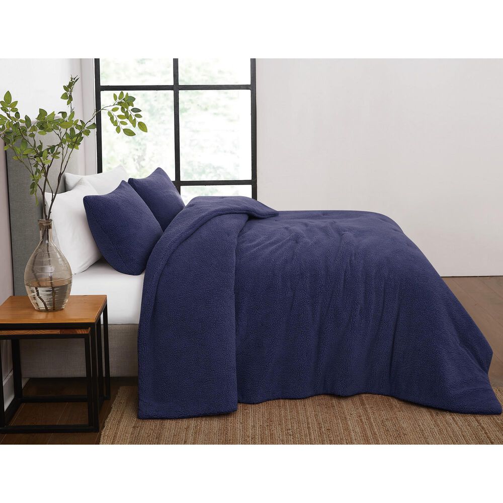 Pem America Marshmallow 3-Piece King Comforter Set in Navy, , large