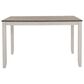 Ashley Skempton 7-Piece Counter Height Dining Set in White and Light Brown, , large