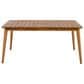 Hearth and Haven Outdoor 63" Rectangular Dining Table in Teak - Table Only, , large