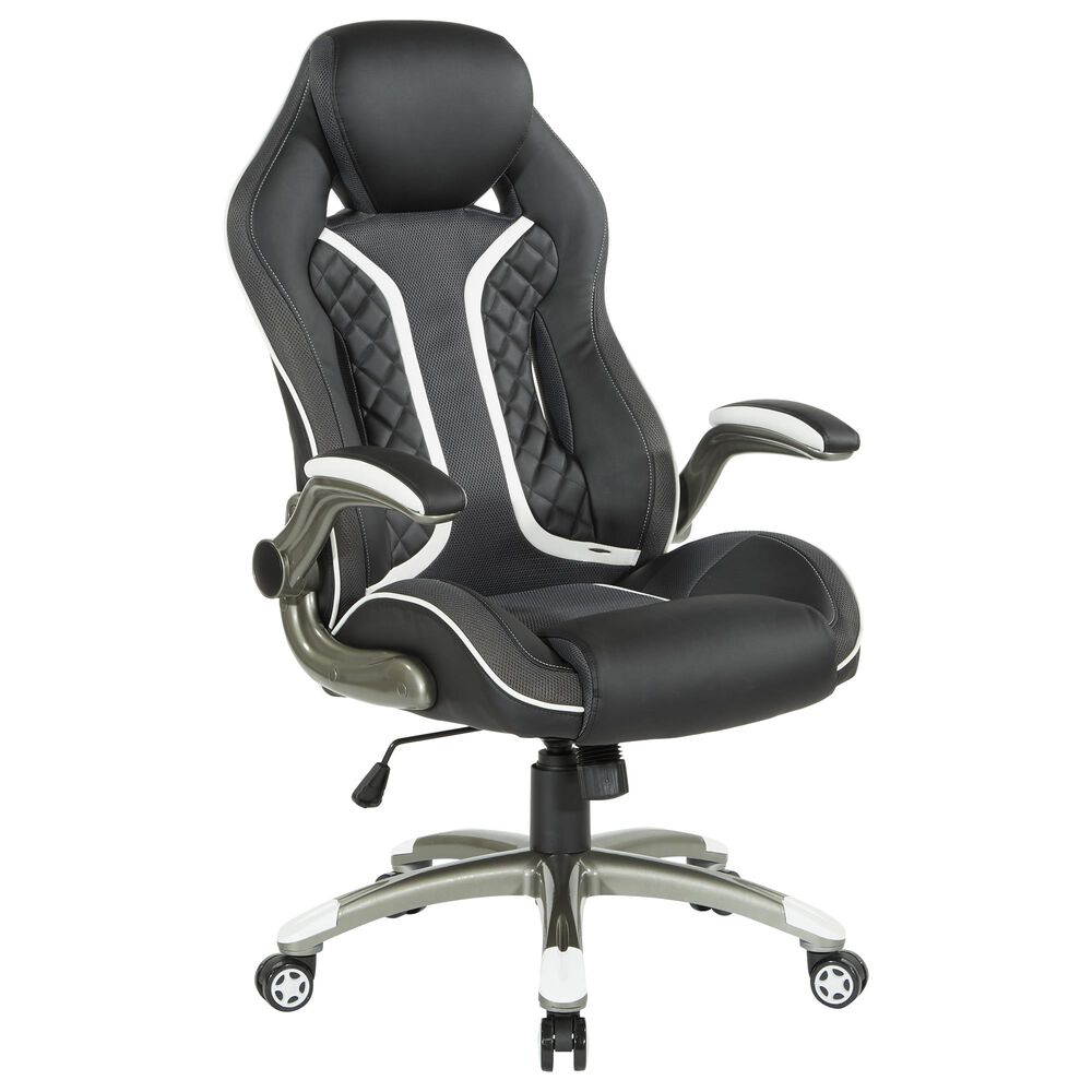 OSP Home Xplorer 51 Gaming Chair in Black and Gray, , large