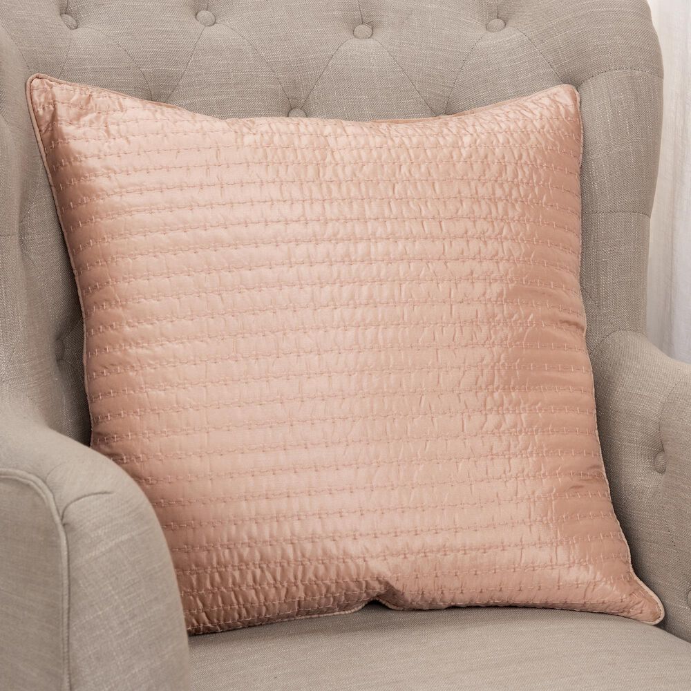 Rizzy Home Solid 22" Poly Filled Pillow in Blush, , large