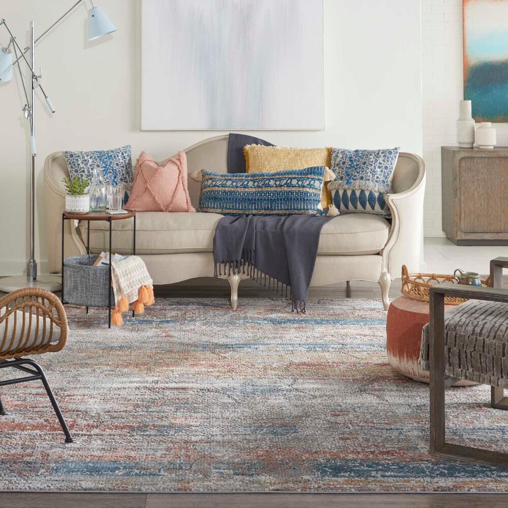 Nourison Rustic Textures Multicolor 7&#39;10&quot; x 10&#39;6&quot; Area Rug, , large