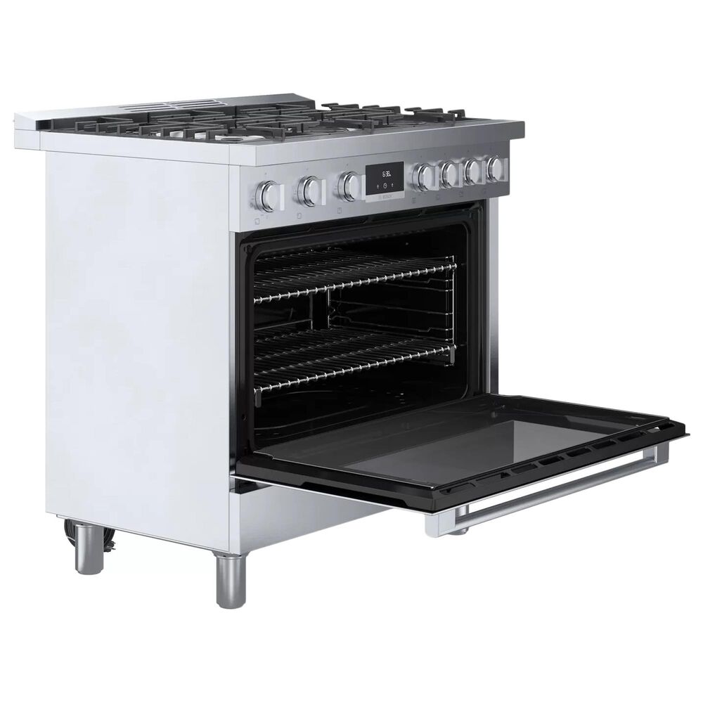 Bosch 3.4 Cu. Ft. Freestanding Gas Range with Convection in Stainless Steel, , large