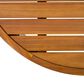 Hearth and Haven 2-Piece Outdoor Conversation Set with Cream Cushion in Light Teak, , large