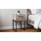 Ashley Neilsville 1-Drawer Nightstand in Whitewash and Dark Brown, , large