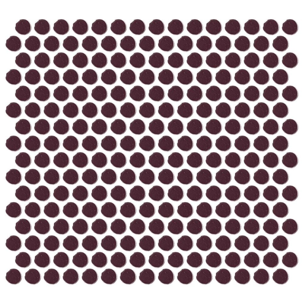 Dal-Tile Color Wheel Plum Crazy 13"" X 11"" Ceramic Mosaic Sheet, , large