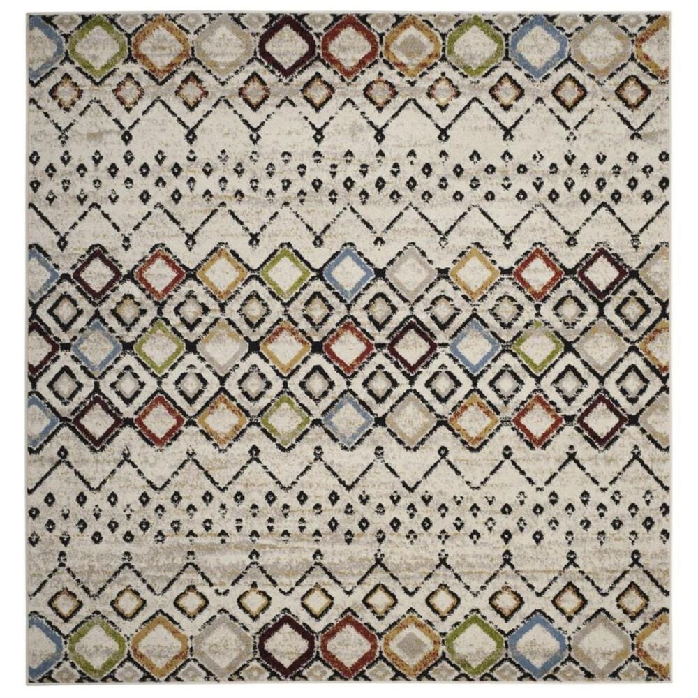 Safavieh Amsterdam AMS108K 5"1" Square Ivory Area Rug, , large