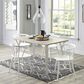 Ashley Grannen Rectangle Dining Table in White, Light Tan and Natural - Table Only, , large
