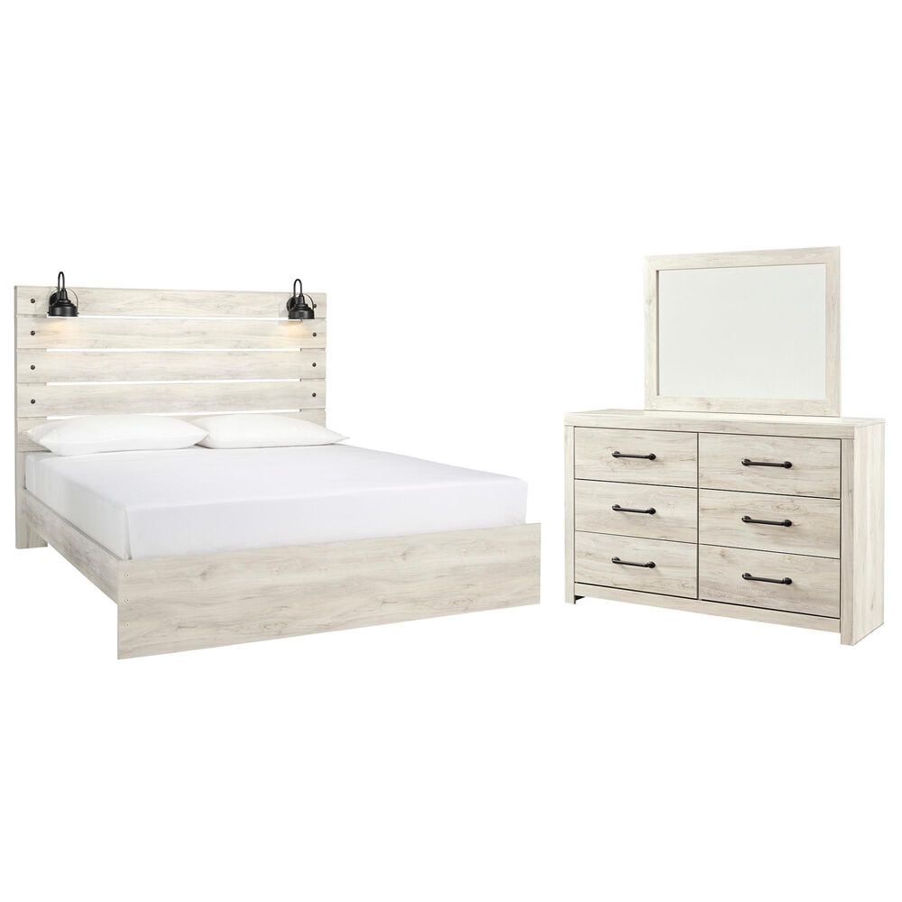Ashley Cambeck 3 Piece King Bedroom Set in Whitewash, , large