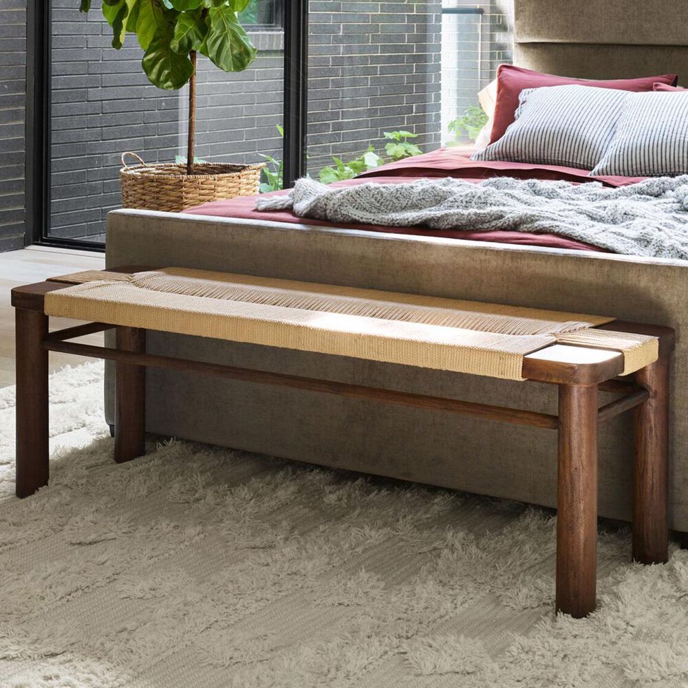 Four Hands Grass Roots Shona Bench, , large