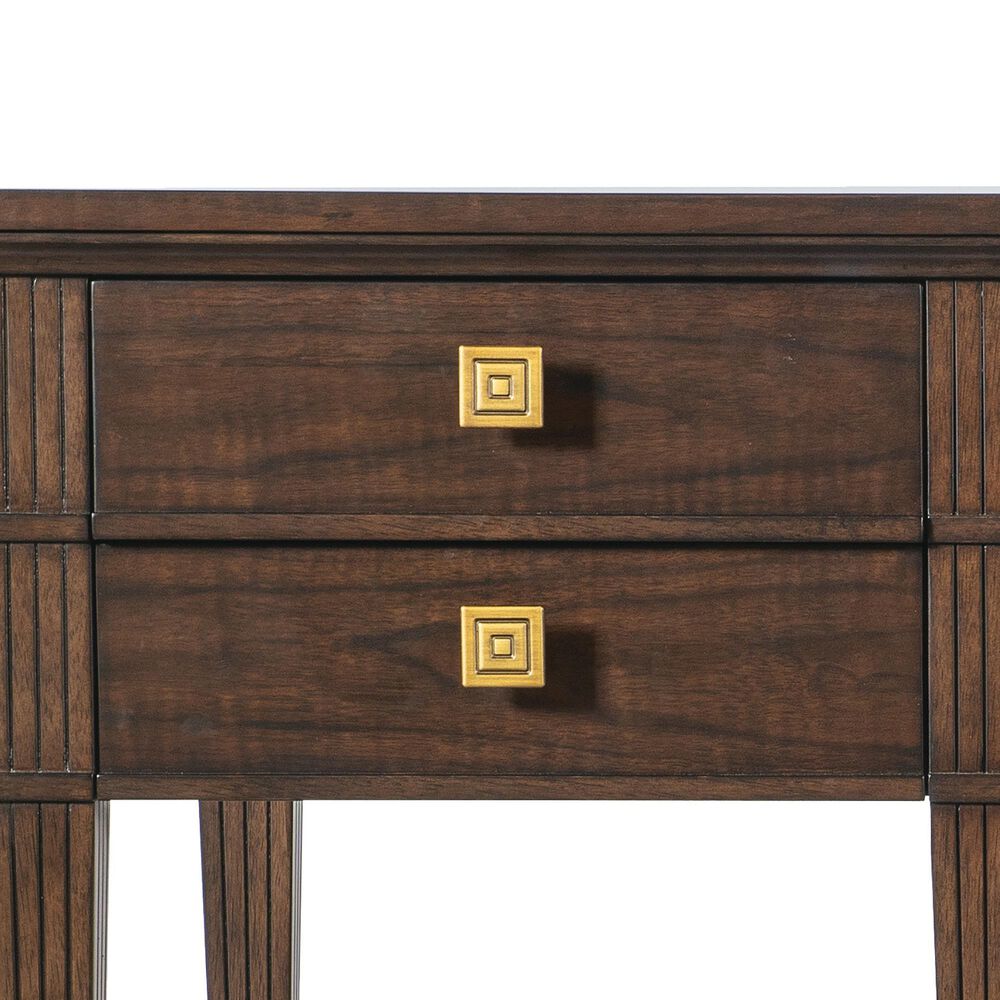 Hooker Furniture Diplomat Writing Desk in Dark Figured Walnut, , large