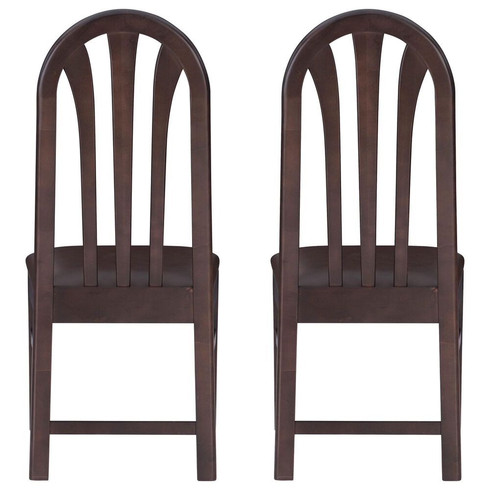 Linon Home Decor Jesper Side Chair in Dark Brown (Set of 2), , large