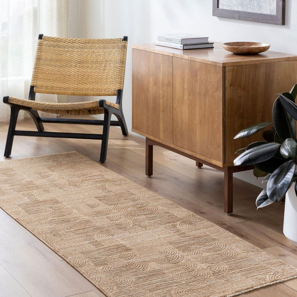 Surya Masterpiece MPC-2310 Beige, Tan and Medium Brown 2&#39;7&quot; x 7&#39;3&quot; Runner, , large