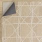 RIZZY Quinn Striped Brown and Taupe 5" x 7"6" Area Rug, , large