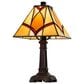 Cal Lighting 13.5" Tiffany Accent Lamp in Dark Bronze, , large