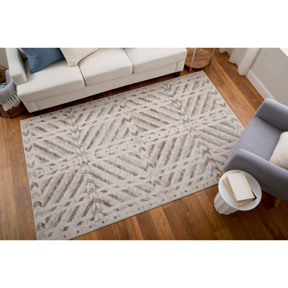Feizy Vancouver 39NQF 8&#39; x 10&#39; Beige and Brown Area Rug, , large