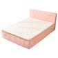 HOMLUX Plush Queen Mattress with Pink Headboard, , large