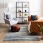 Karastan Cleo R1075 5" 3" X 8" Grey Dark Blue Area Rug, , large