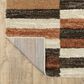 ROW by Oriental Weavers Gemma Brown, Rust and Beige 5"3" x 7" Area Rug, , large