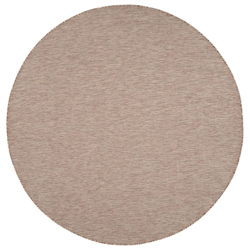 Nourison Positano 8&#39; Round Beige Indoor/Outdoor Area Rug, , large