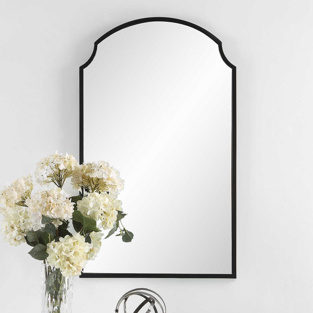 Uttermost 36&quot; Wall Mirror in Satin Black, , large