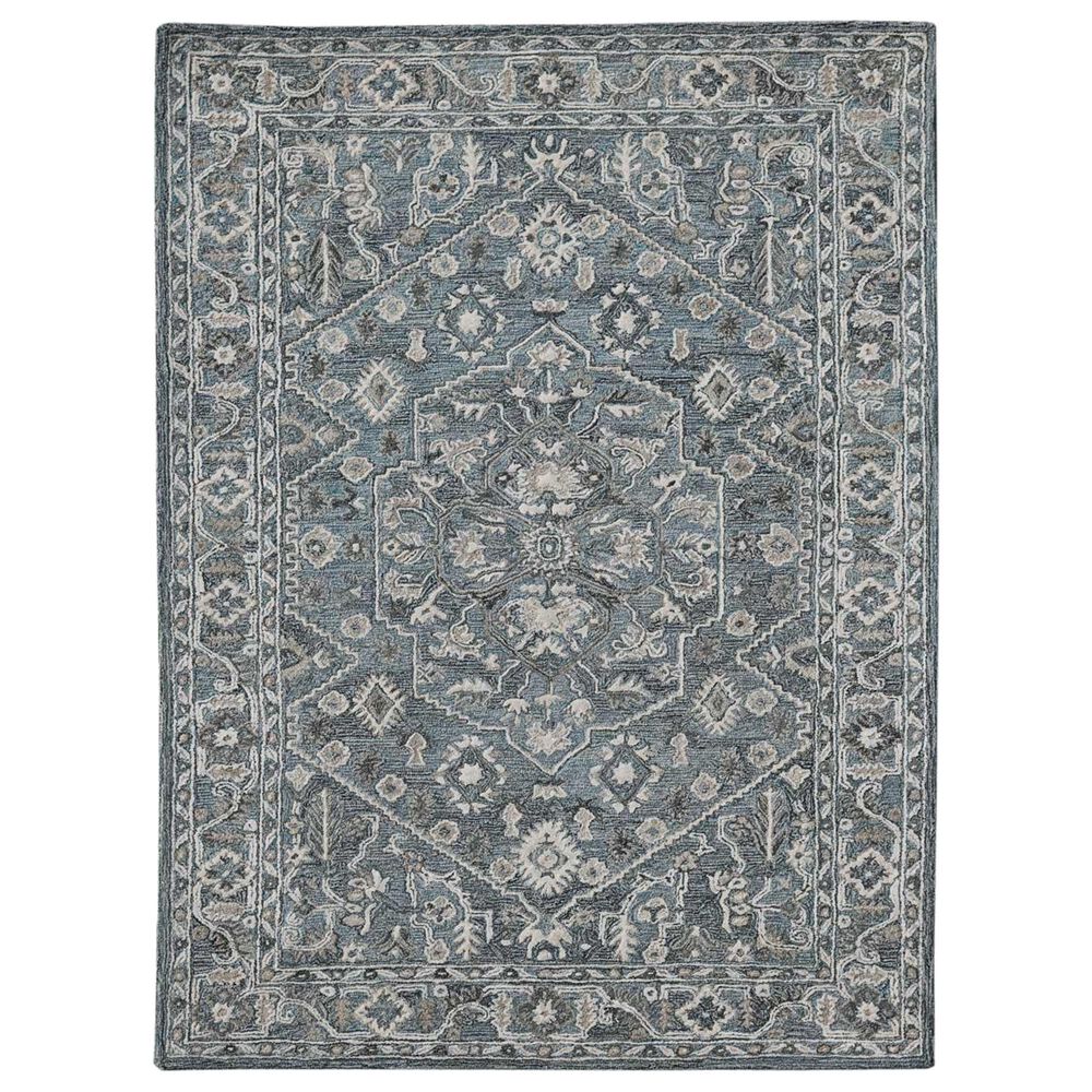 Amer Rugs Vestige 9" x 13" Steel Blue Area Rug, , large