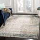 Safavieh Aria ARA156C 8" x 10" Cream and Blue Area Rug, , large