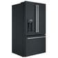 Cafe 27.8 Cu. Ft. French Door Refrigerator Energy Star with Hot Water Dispenser in Matte Black and Brushed Stainless, , large