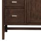 James Martin Vanities Addison 30" Single Bathroom Vanity in Mid-Century Acacia with 3 cm Lime Delight Quartz Top and Rectangular Sink, , large
