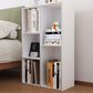 HOMLUX 5-Cube Reversible Storage Bookshelf in White, , large