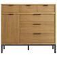 Hawthorne Furniture Newport 6-Drawer Gentleman"s Chest in Natural Oak, , large
