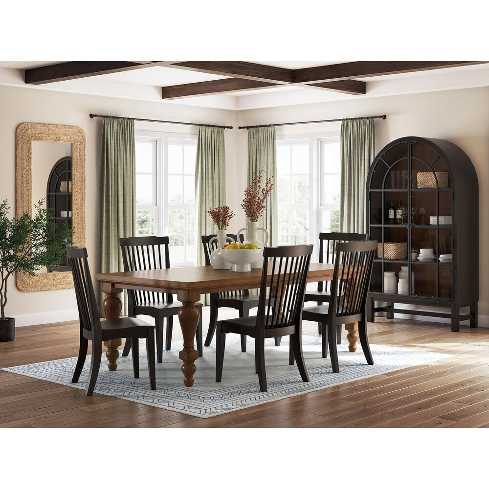 Ashley Greddinton 7-Piece Rectangular Dining Set in Medium Brown and Black, , large