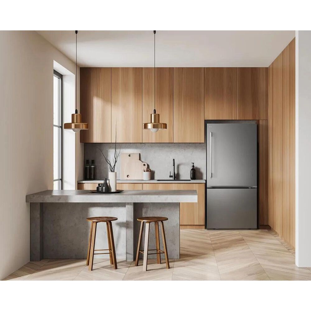 LG 26 Cu. Ft. Bottom Freezer Refrigerator in Black Stainless Steel, , large
