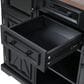 HOMLUX 54.9" Kitchen Island with Drop Leaf in Black and Brown, , large