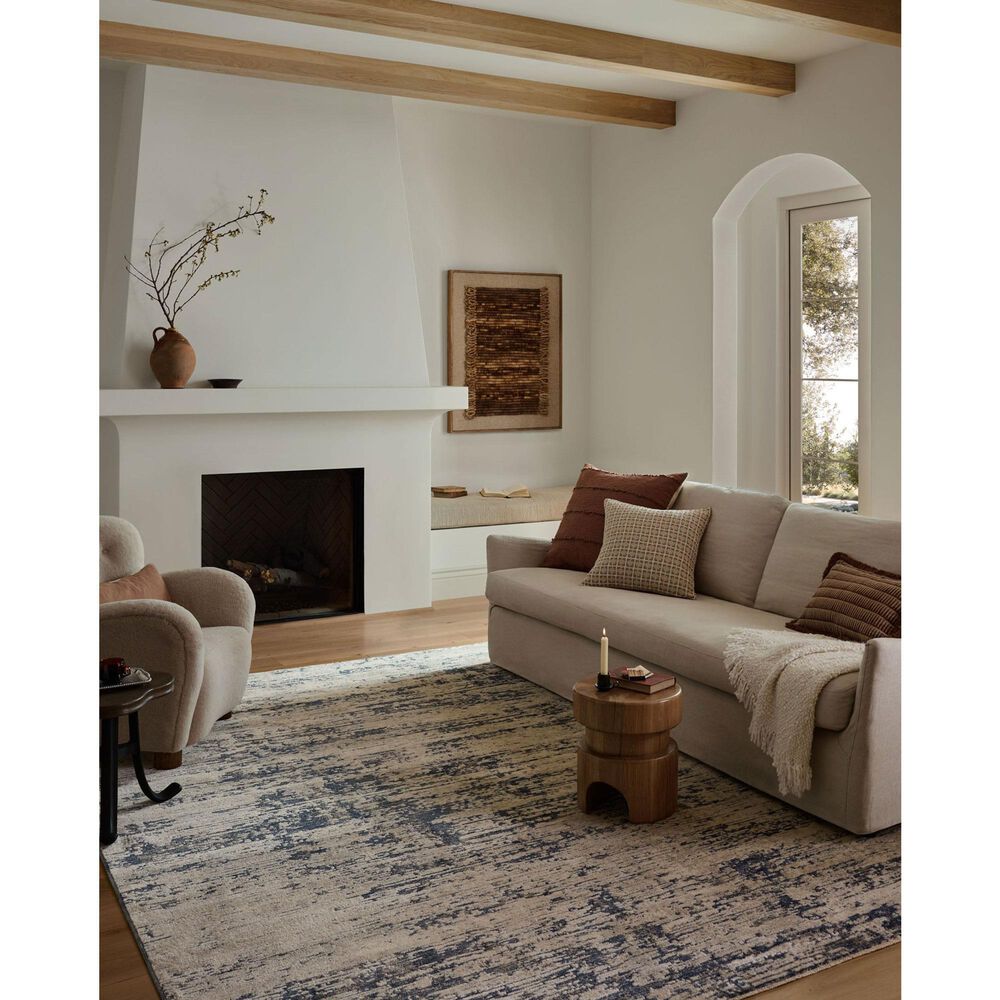 Loloi Nellie Dove and Blue 3&#39;11&quot; x 5&#39;7&quot; Area Rug, , large