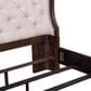 Belle Furnishings Provence Park 3-Piece Queen Upholstered Shelter Bedroom Set with Two Nightstands in Chateau Brown, , large